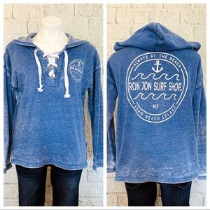 Ron Jon Surf Shop Blue Soft Hoodie Sweatshirt